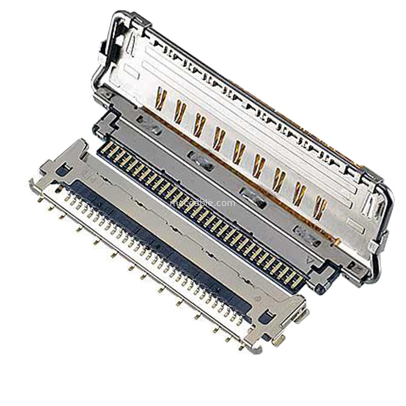 VS II 20846-020T 030T 040T 0.5mm pitch, 수평 결합형 마이크로 코아시얼 커넥터