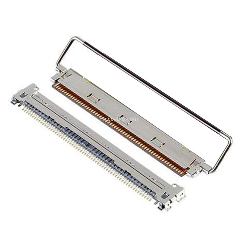 60P  CAF 20858-060T-01 0.4 mm Pitch, 수평 결합형 FPC 플러그 커넥터 기계 잠금