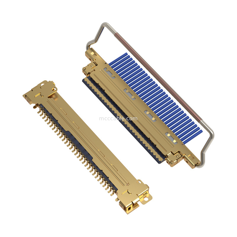 20453-230T-03 0.5mm pitch 수평 결합형 마이크로 코아시얼 커넥터