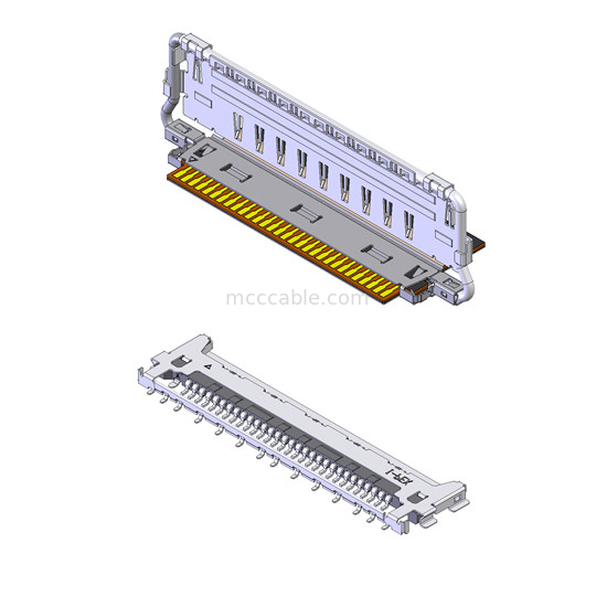 마이크로 코아시얼 케이블 20862-040T-01 40P 수평 짝짓기형 FPC 플러그 커넥터