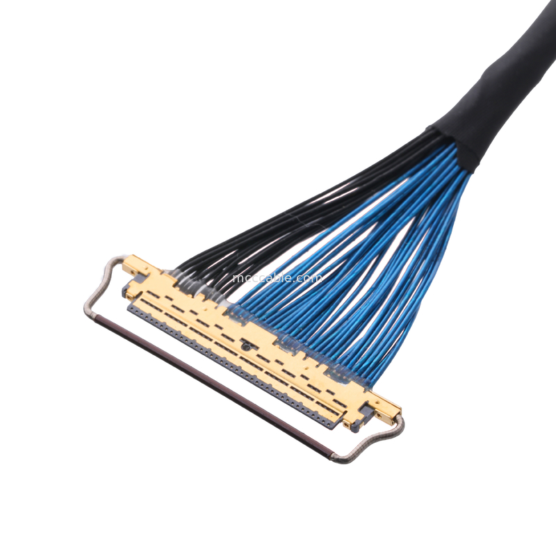 20633-250T-01S 50P 0.4mm pitch 수평 짝짓기 유형 기계 잠금과 마이크로 코아시얼 커넥터