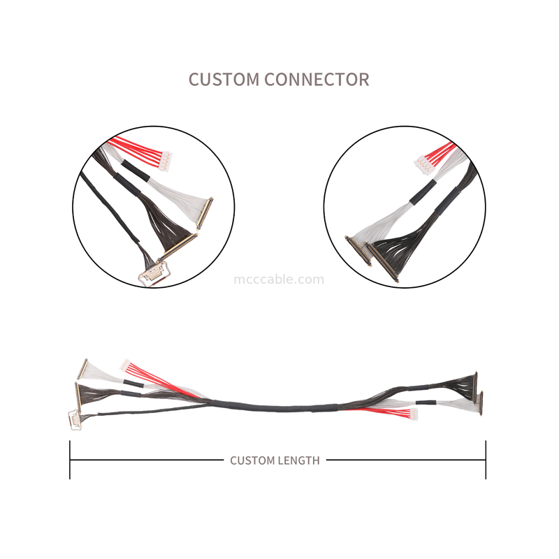 피치 0.25mm 20531-034T-01에서 20633-210T-02S 0.25mm 케이블 커스터마이징