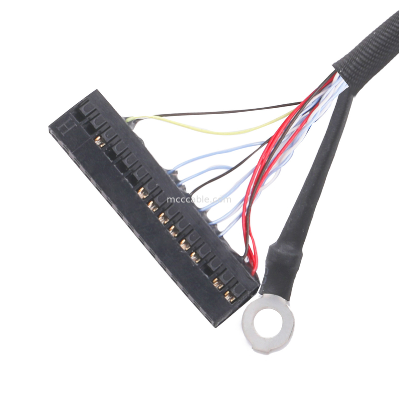 lvds edp 케이블 피치 0.5mm 동축 케이블 조립 본래의 몸 펄 링 또는 모방