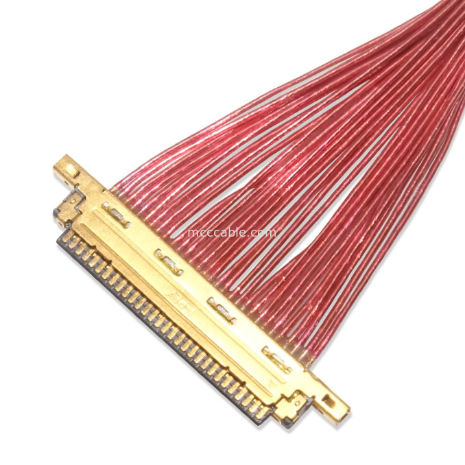 SGC EDP LVDS 코아시얼 케이블 0.5mm Pitch 20453-330t-13 to 20453-340t-13 30P 40P OEM/ODM 사용자 정의