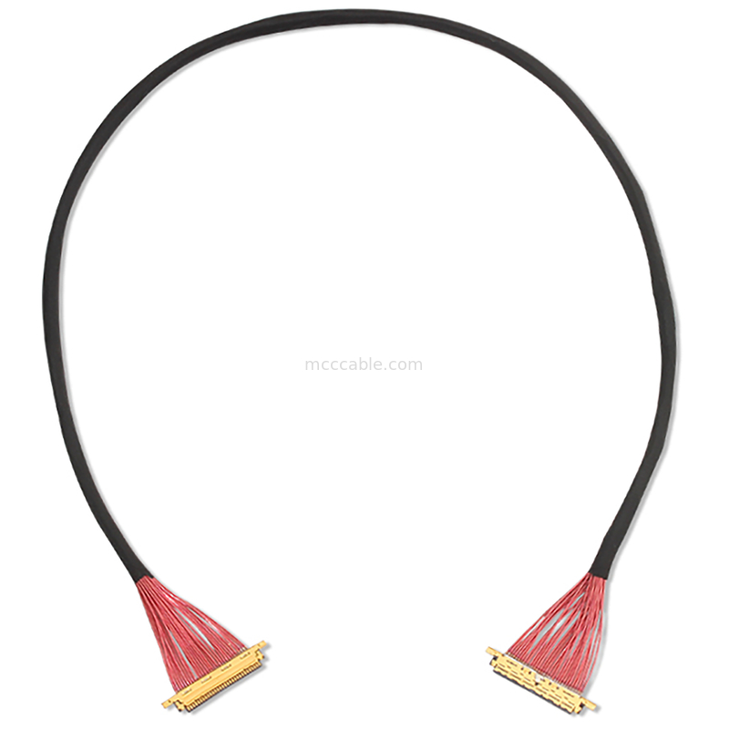 SGC EDP LVDS 코아시얼 케이블 0.5mm Pitch 20453-330t-13 to 20453-340t-13 30P 40P OEM/ODM 사용자 정의