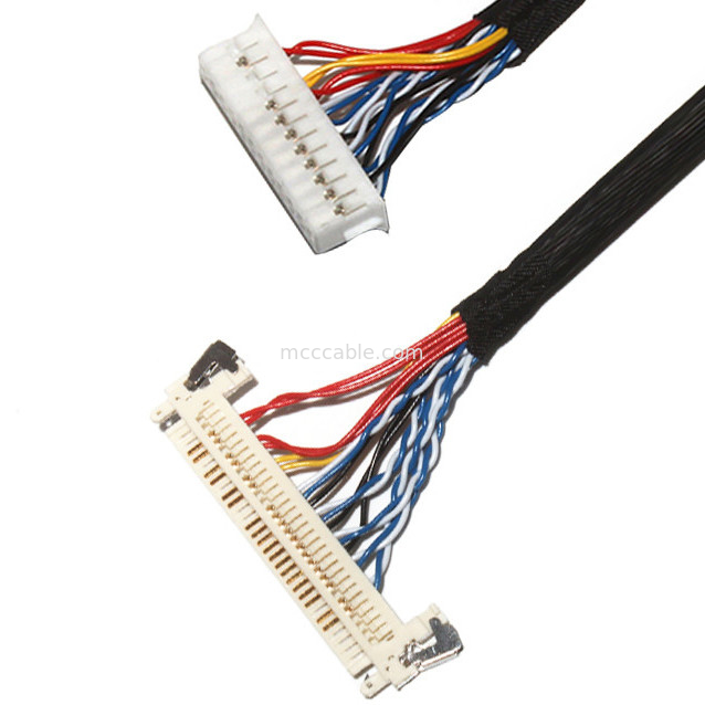 커스터마이징 길이 2.0mm Pitch Lvds 케이블 어셈블리 30 핀  DF11-24DS-2C FI-X3OHL OEM/ODM