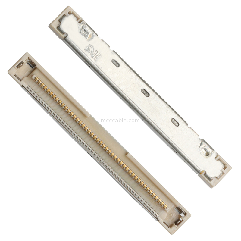 46 AWG 42 AWG 극소 동축 케이블 DF36 40P 0.4SD 150MM 길이 라이프즈는 연결기를 드러냅니다