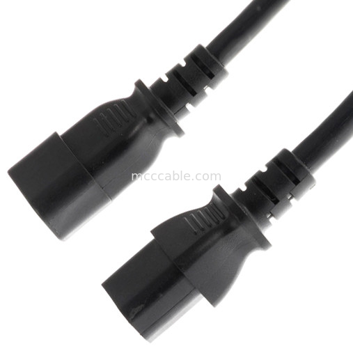 C13에서 C14 10a 250v 전원 전선 18 Awg C14 매트 C13 출력