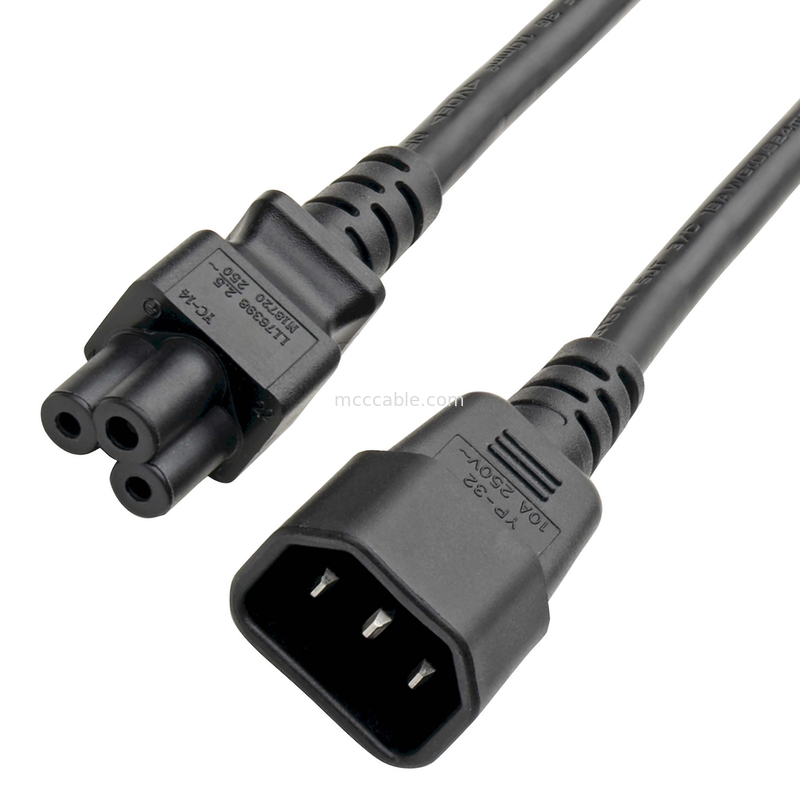 커넥터 어댑터 C14에서 C5 전원 어댑터 코드 7a 250v 18 Awg