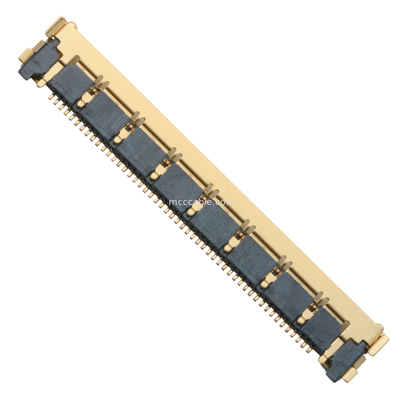 50 핀 마이크로 코아시얼 커넥터 0.4mm 피치 20525-050e-02 판 끝