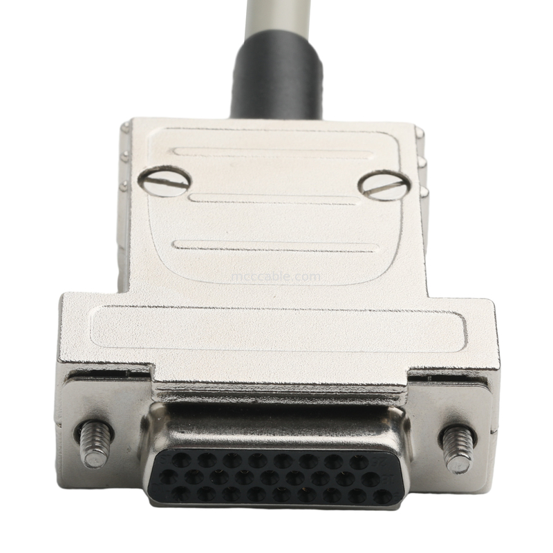 Hd D-Sub to Mdr 플러그 커넥터 케이블 14p*28 Awg Od 7.0mm 베이지 PVC 잭