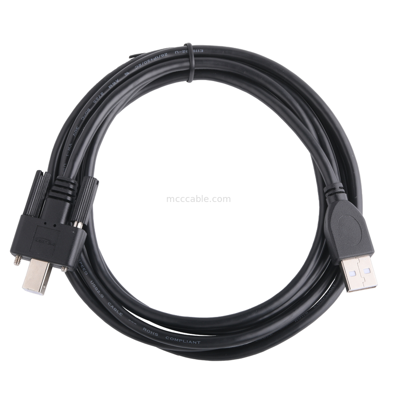 UL 프린터 커넥터 케이블 Usb 2.0 타입 A에서 타입 B 잠금