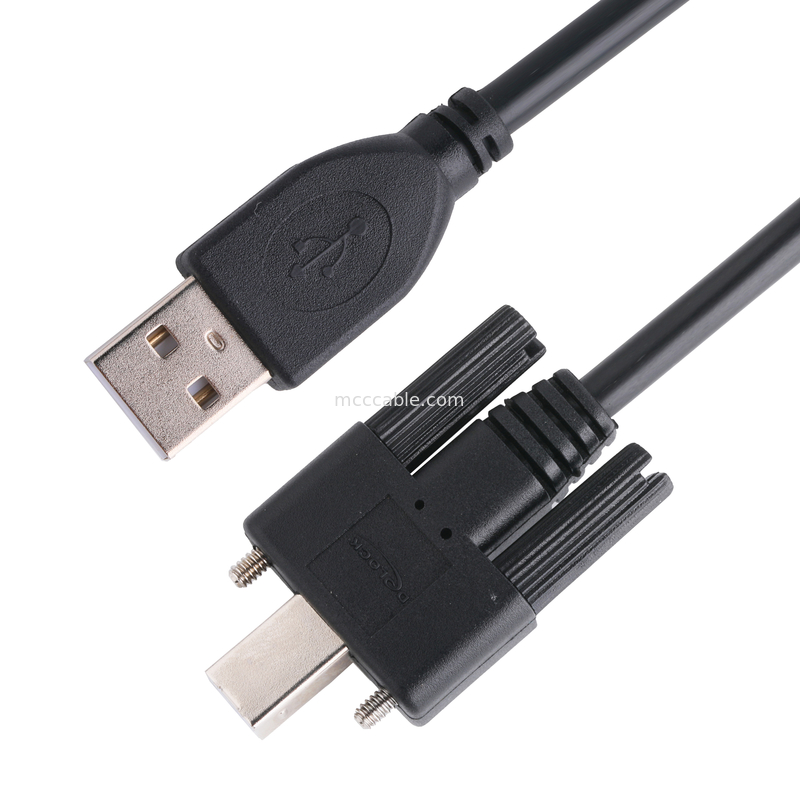 UL 프린터 커넥터 케이블 Usb 2.0 타입 A에서 타입 B 잠금
