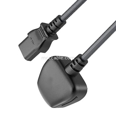 C13 to Uk 플러그 전원 코드 Bs1363 18awg 250v 길이 대부분의 컴퓨터, 프린터 및 기타 장치에 적합 OEM / ODM