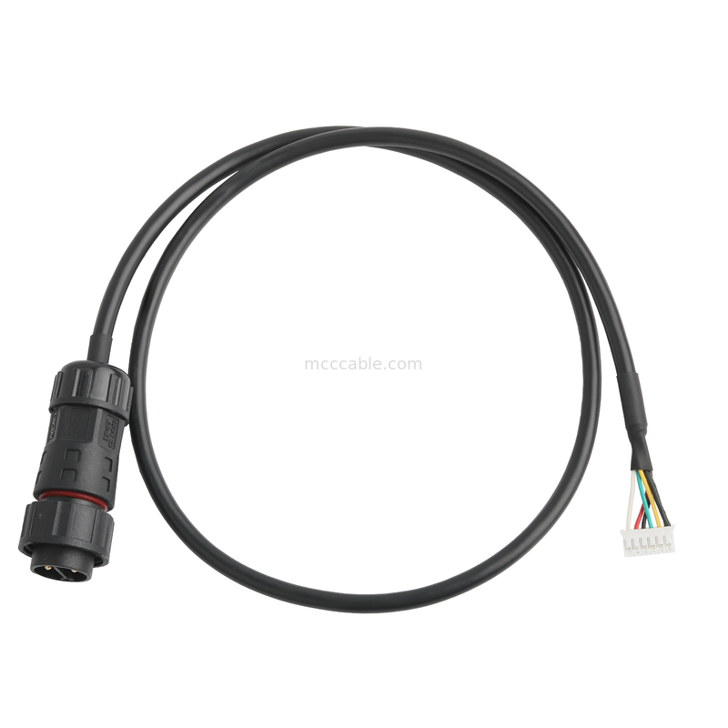 ROHS 케이블 방수 커넥터 M20 남성부터 JST PHR-6 와이어 UL2464 24AWGX5C OEM / ODM