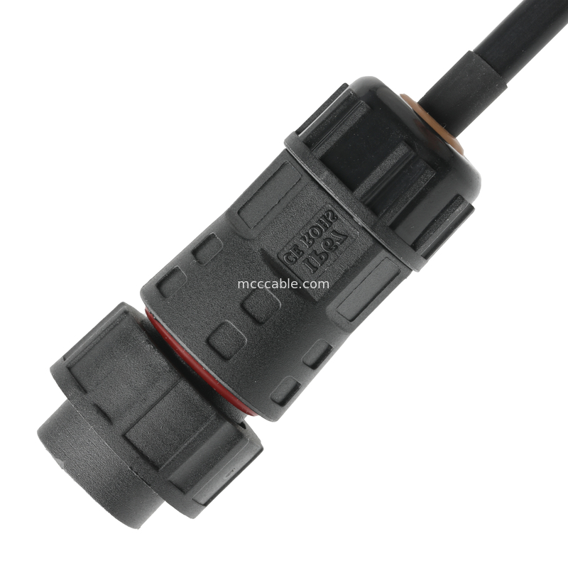ROHS 케이블 방수 커넥터 M20 남성부터 JST PHR-6 와이어 UL2464 24AWGX5C OEM / ODM