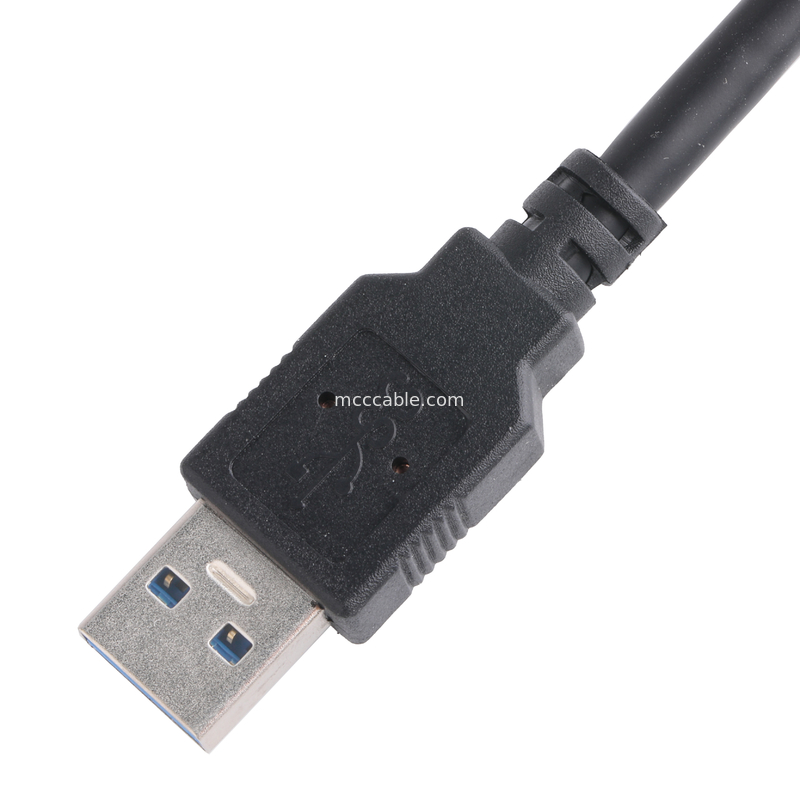 검은색 5gbps Usb 3.0 to Usb 마이크로 B 충전 케이블 길이가 로를 사용자 정의합니다
