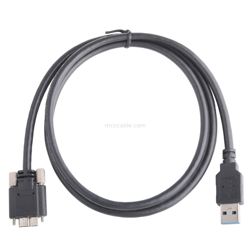검은색 5gbps Usb 3.0 to Usb 마이크로 B 충전 케이블 길이가 로를 사용자 정의합니다