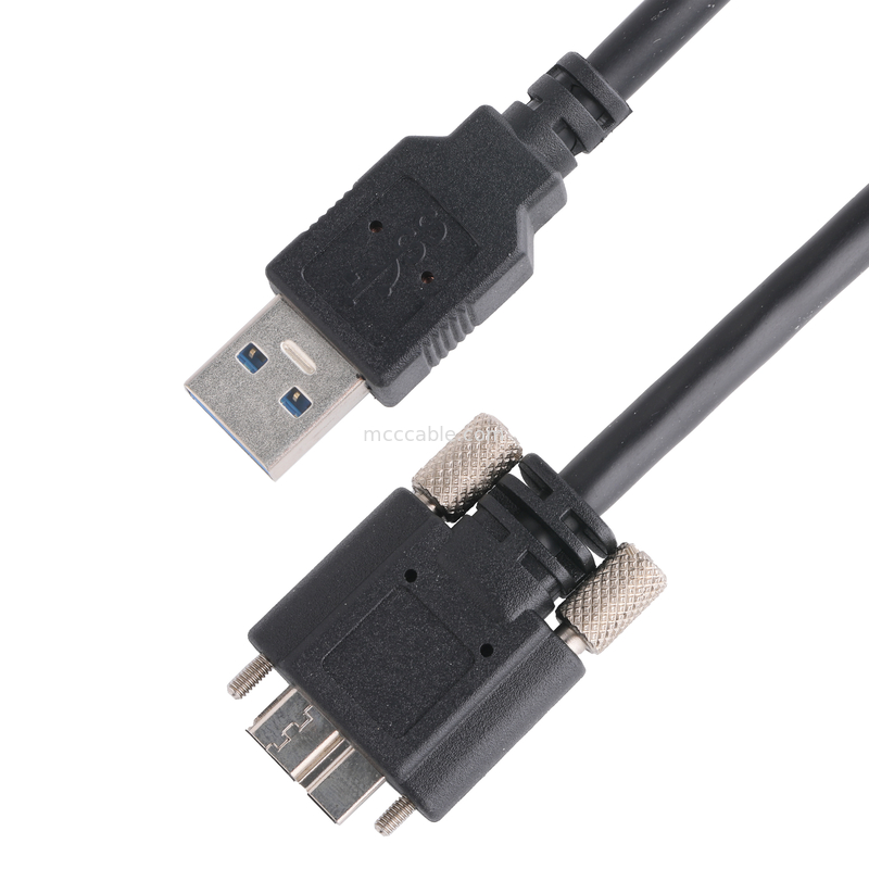 검은색 5gbps Usb 3.0 to Usb 마이크로 B 충전 케이블 길이가 로를 사용자 정의합니다