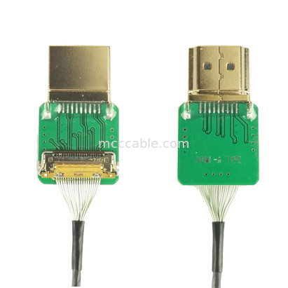 커넥터 어댑터 20525-020E-02 타입 Hdmi 케이블 어댑터 Hdmi 직선 머리 Hdmi-A 피치 0.4mm