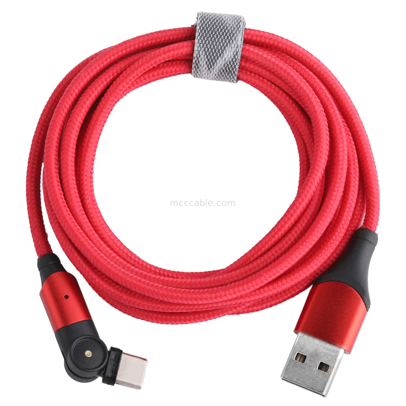 180도 회전 USB 3.0 A형에서 C형 케이블 1.5m 알루미늄 셸 충전