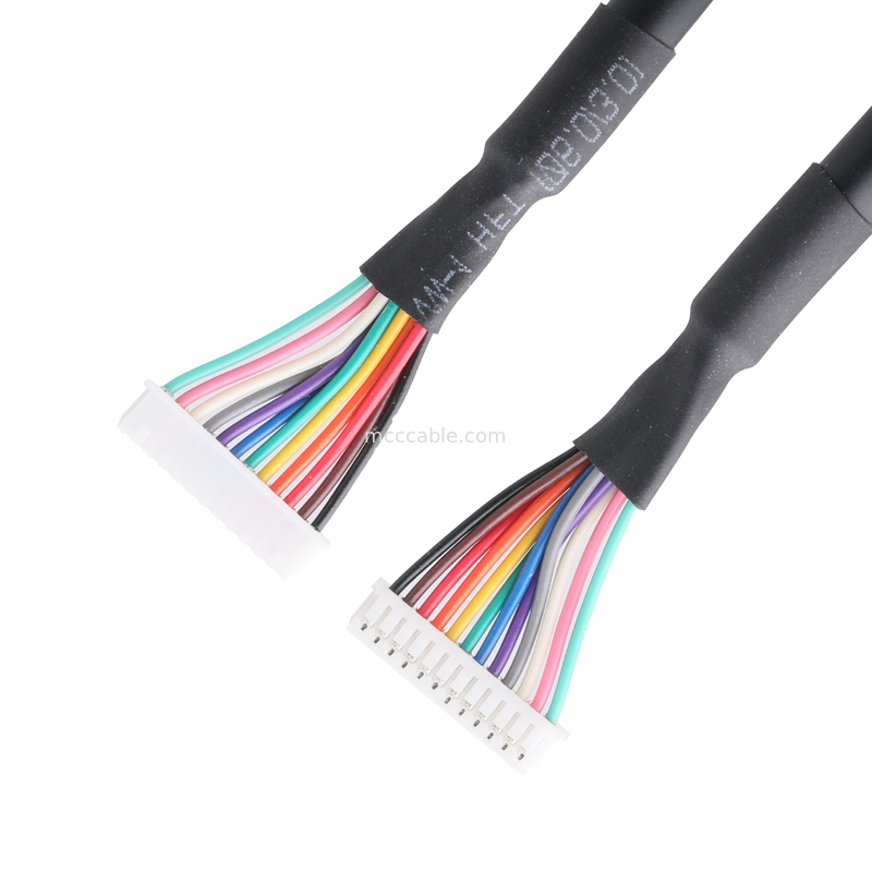 MX1.25-12P Lvds 케이블 조립 HSGWP/N 1025-H-12P-N-HF UL20276 28AWG*12C OD 5.5mm