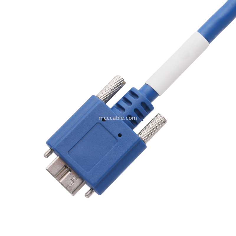 5gbps 마이크로 B에서 USB 3.0 케이블 길이를 사용자 정의 블루 컬러 ROHS