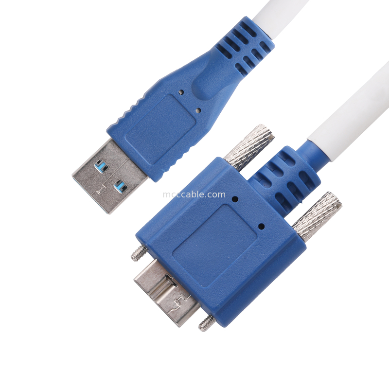 5gbps 마이크로 B에서 USB 3.0 케이블 길이를 사용자 정의 블루 컬러 ROHS