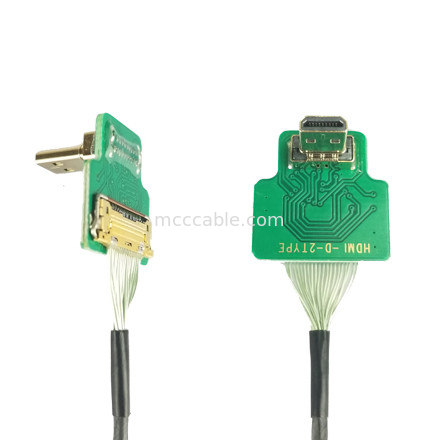마이크로 HDMI 직선 헤드 20454-220-02 20455 20453 마이크로 HDMI-D-2  OEM / ODM