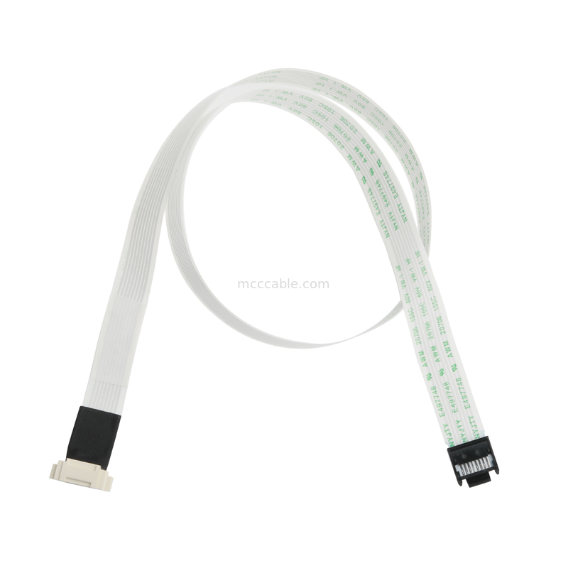FFC/FPC IS100-L08T-C46-C 검은색에서 HS100-L08N-N62 검은색 LED FFC 확장 케이블