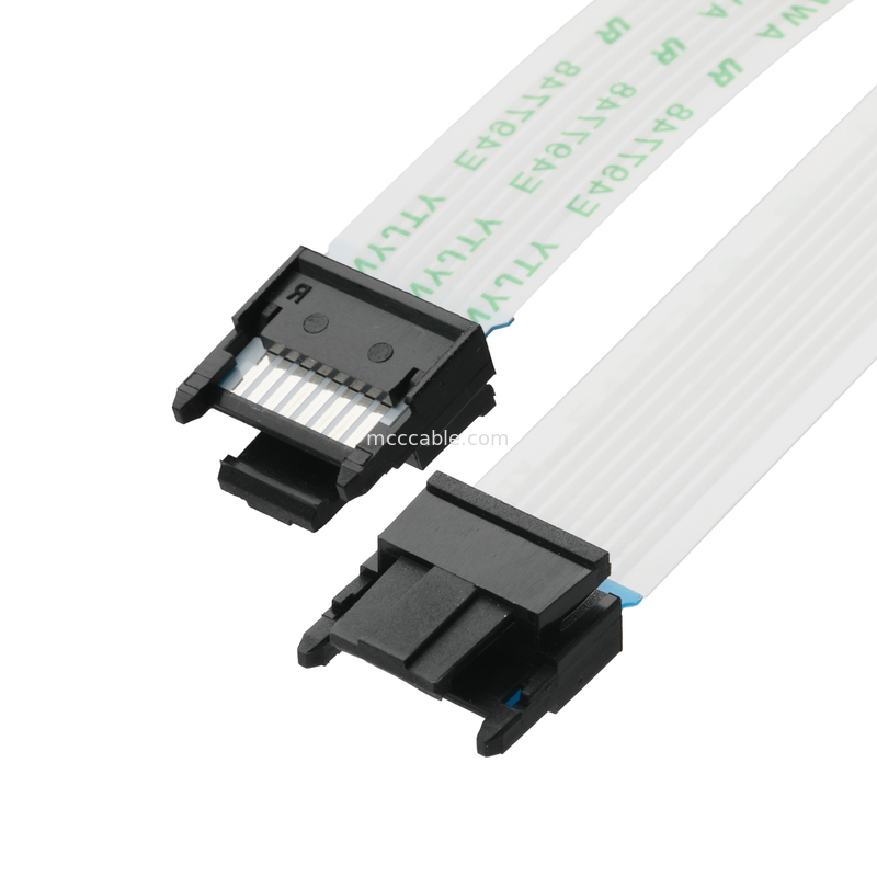 FFC/FPC IS100-L08T-C46-C 검은색에서 HS100-L08N-N62 검은색 LED FFC 확장 케이블