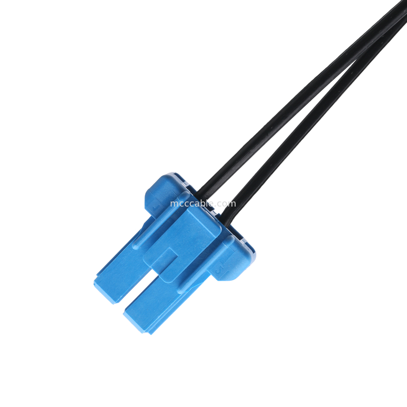 DC 플러그 2.1 * 5.5mm 솔더 타입 PVC 외모 폼핑 TO TE 블루 하우징 2P 여성 케이블 커넥터