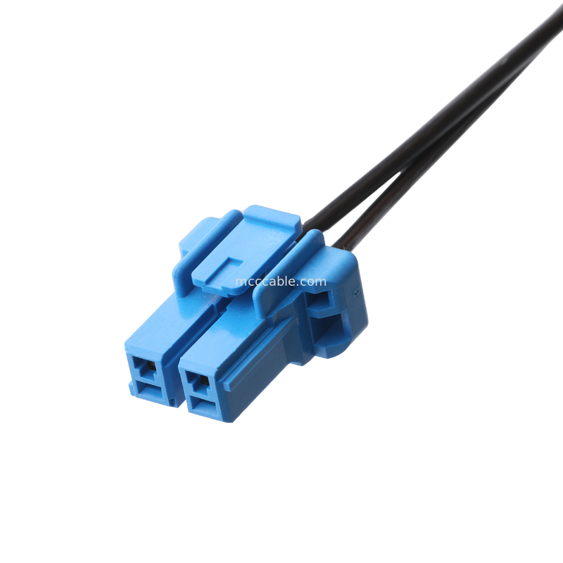 DC 플러그 2.1 * 5.5mm 솔더 타입 PVC 외모 폼핑 TO TE 블루 하우징 2P 여성 케이블 커넥터