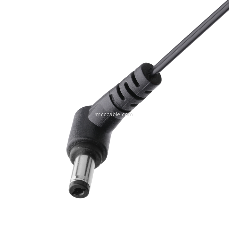 DC 플러그 2.1*5.5mm 솔더 타입 PVC 외관 폼핑 90 각 MOLEX 39012020 PITCH 4.2mm 1*2P 하우징