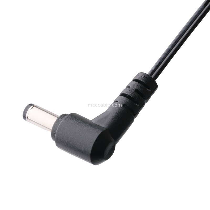 DC 플러그 2.1*5.5mm 솔더 타입 PVC 외관 폼핑 90 각 MOLEX 39012020 PITCH 4.2mm 1*2P 하우징