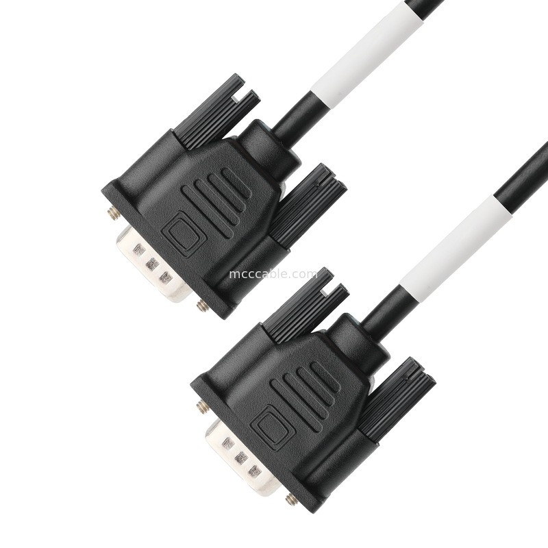 D-SUB-9PIN 남성 SOLDER TYPE 흰색 고무 코어 니켈 접착 껍질 D-SUB-9Pin 여성 커넥터 OEM/ODM