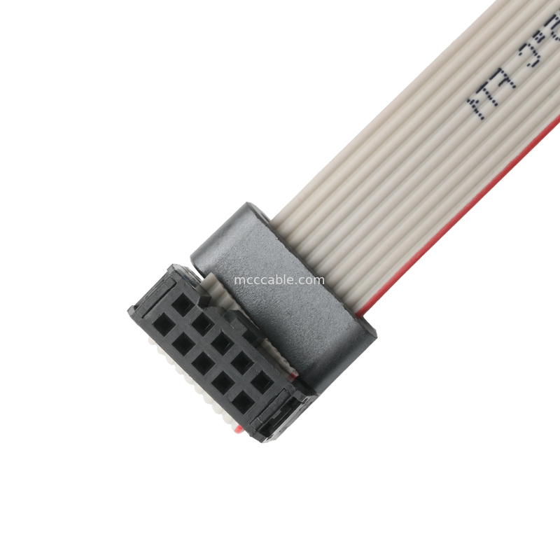 IDC FC-10Pin 2.54mm pitch UL2651 28AWG*10P IDC 평면 리본 케이블 1.27mm Pitch 10 Pin 전자 OEM/ODM