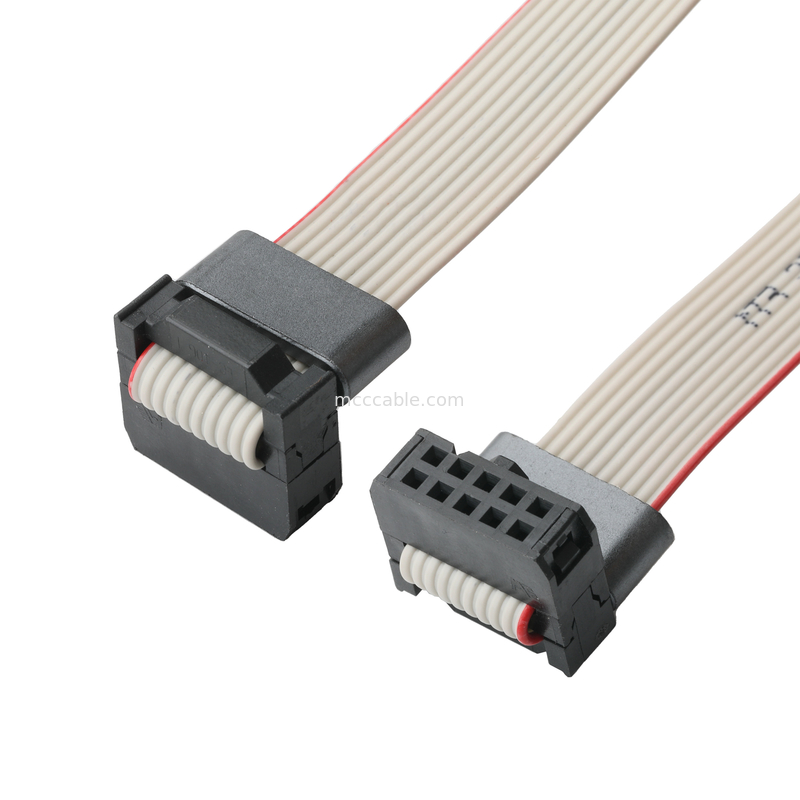 IDC FC-10Pin 2.54mm pitch UL2651 28AWG*10P IDC 평면 리본 케이블 1.27mm Pitch 10 Pin 전자 OEM/ODM