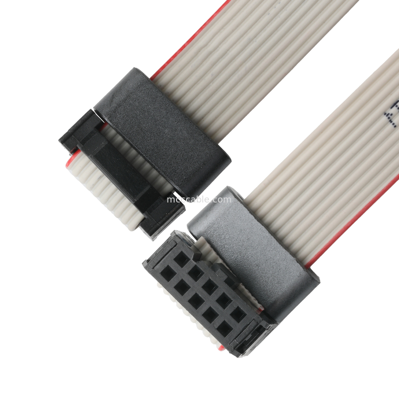 IDC FC-10Pin 2.54mm pitch UL2651 28AWG*10P IDC 평면 리본 케이블 1.27mm Pitch 10 Pin 전자 OEM/ODM