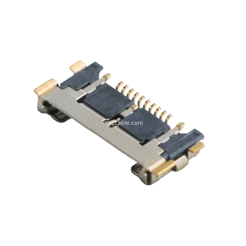 20633 시리즈 20Gbps/ Lane 20525-210E-02 마이크로 코아시얼 커넥터 0.4mm 피치 플레이트 끝 좌석
