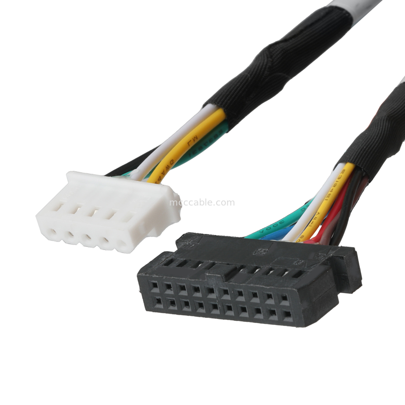 LVDS 케이블 LHE PHSD 30P Picth 2.0mm에서 A2545 20P Picth 2.54mm 와이어 UL1007 24AWG 컬러 시 PIN-OUT OEM/ODM