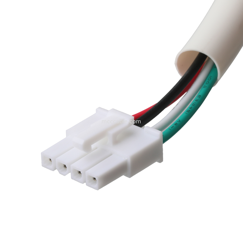 모렉스 HSG 4P 로 RCPT HSG 4P 피치 4.2mm UL1007 18AWG 300V 80C OEM/ODM 길이 커스터마이즈