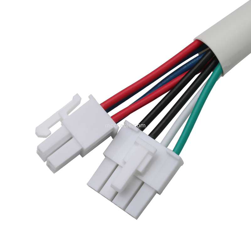 모렉스 HSG 4P 로 RCPT HSG 4P 피치 4.2mm UL1007 18AWG 300V 80C OEM/ODM 길이 커스터마이즈