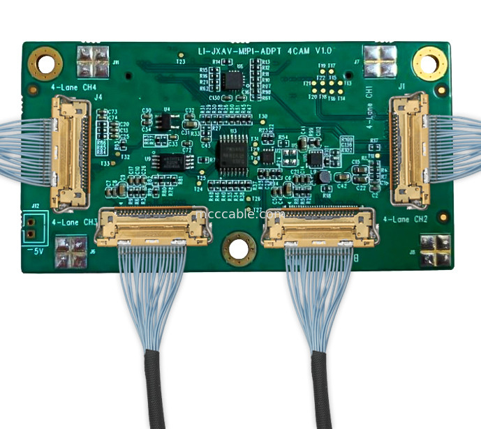 산업용 카메라 드론 보드 LI-IMX290-MIPI 20525-030E-02 마이크로 코아시얼 커넥터 조립 20Gbps/ Lane