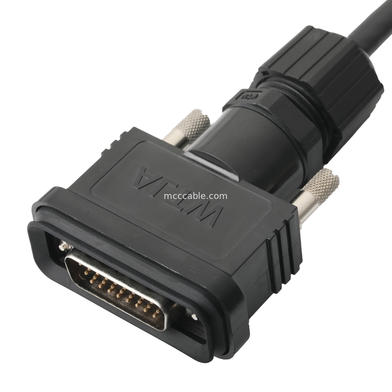 ROHS LVDS 케이블 조립 HDB-26BMMA-SL7001 남성 HDB-26BFFA-SL7001 여성 길이 사용자 정의 OEM/ODM