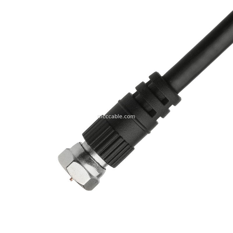 RF 코아시얼 케이블 커넥터 RG-59 듀얼 헤드 커넥터 안테나 수신/wifi 신호