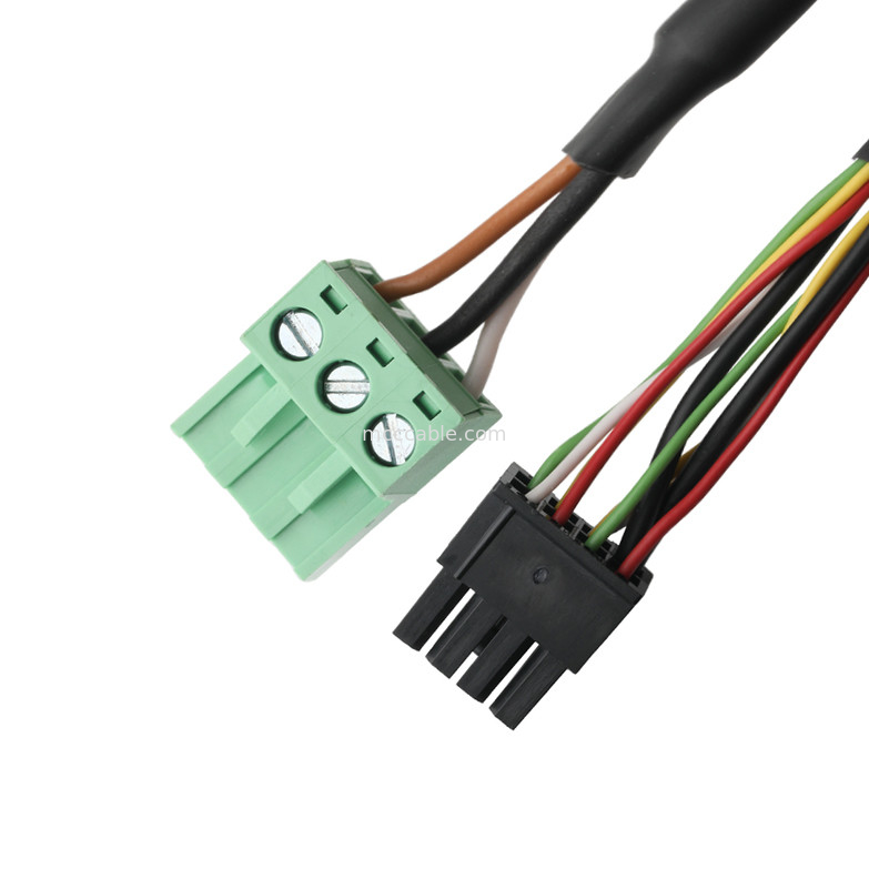 LVDS CABLE 어댑터 DB-15P FEMALE to HSG 43025-0800 8P and 691352710003 3P 녹색 남성 단말기 연결 케이블 OEM/ODM