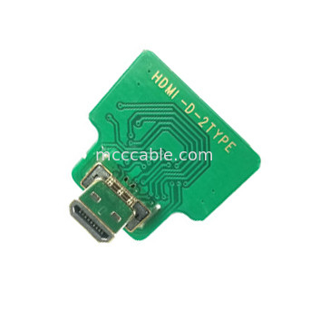 마이크로 HDMI 직선 헤드 20454-220-02 20455 20453 마이크로 HDMI-D-2  OEM / ODM