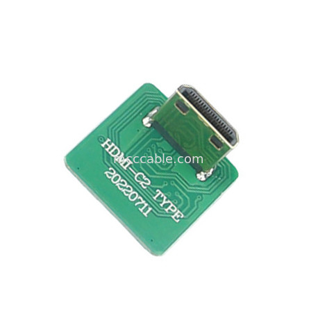 미니 Hdmi 엘보 헤드 HD 케이블 어댑터 미니 Hdmi-C2 20525-020E-02 로 보드 사이드 커넥터 피치 0.4mm