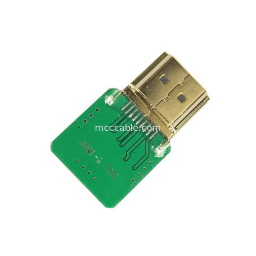 커넥터 어댑터 20525-020E-02 타입 Hdmi 케이블 어댑터 Hdmi 직선 머리 Hdmi-A 피치 0.4mm